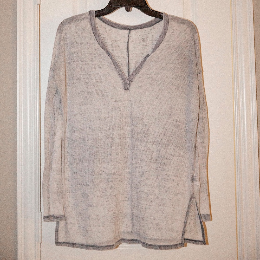 Gray Longsleeve Flowy Top